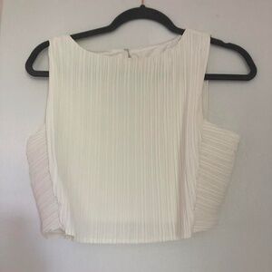 Love Bonito Dez Pleated Boat Neck Crop Top, NWT, Size 6